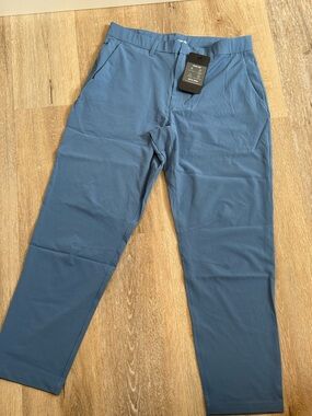 Fabletics Men's Slate Blue Chino Performance Pants